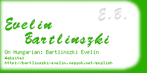 evelin bartlinszki business card